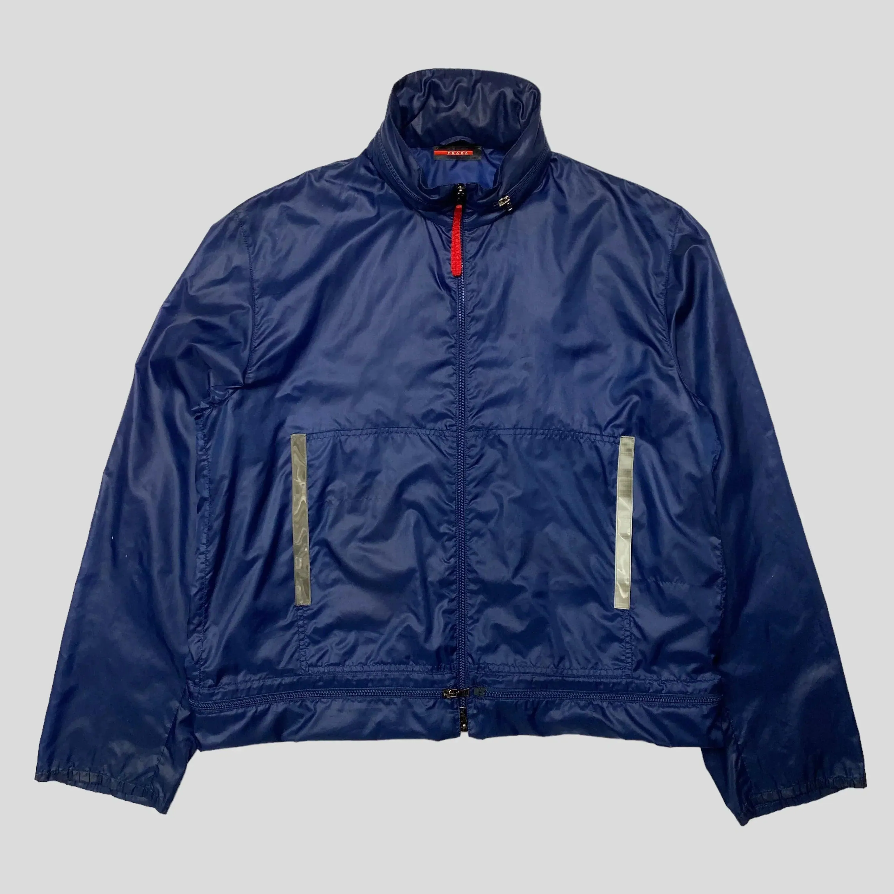 Prada Sport SS00 Convertible Nylon Reflective Jacket - L/XL