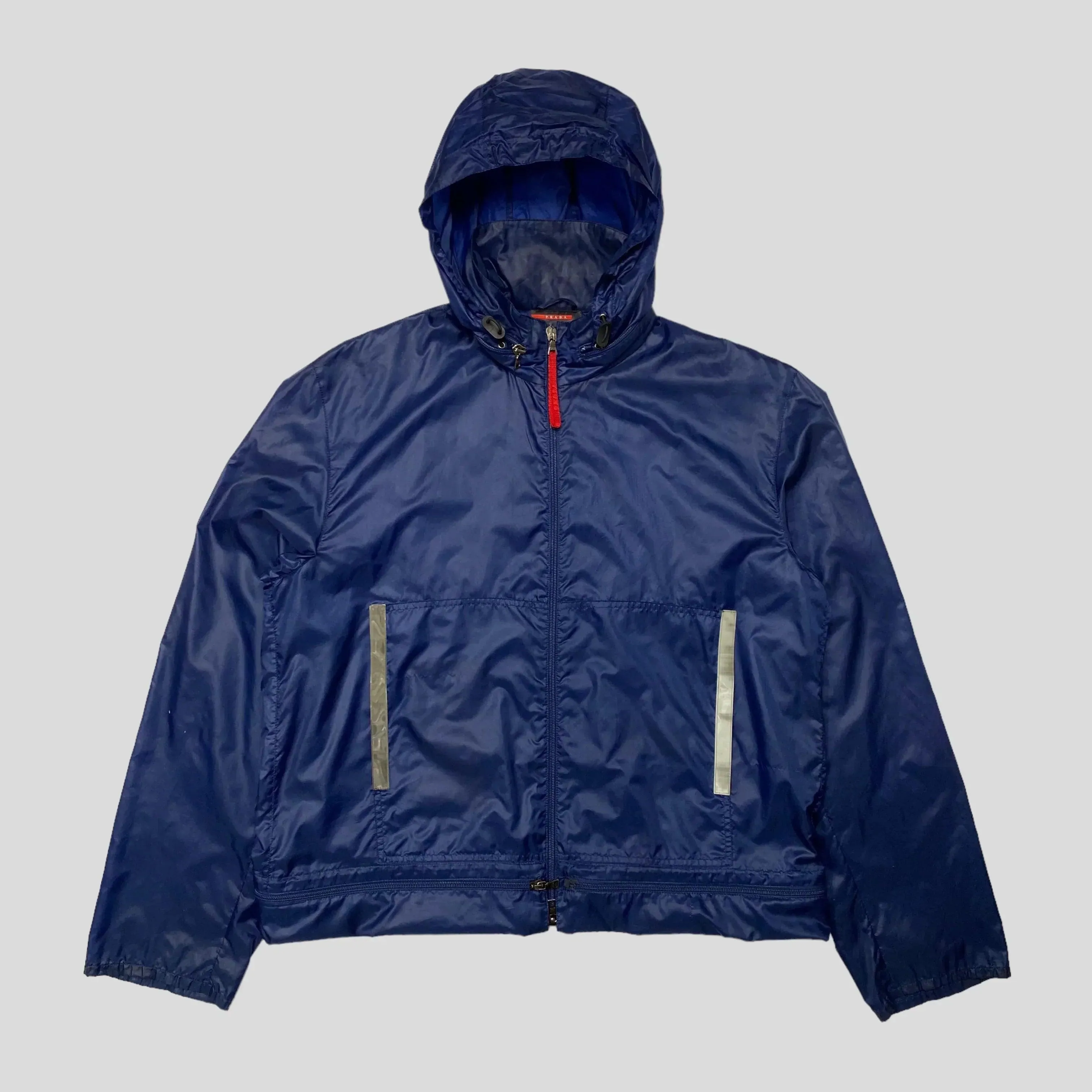 Prada Sport SS00 Convertible Nylon Reflective Jacket - L/XL