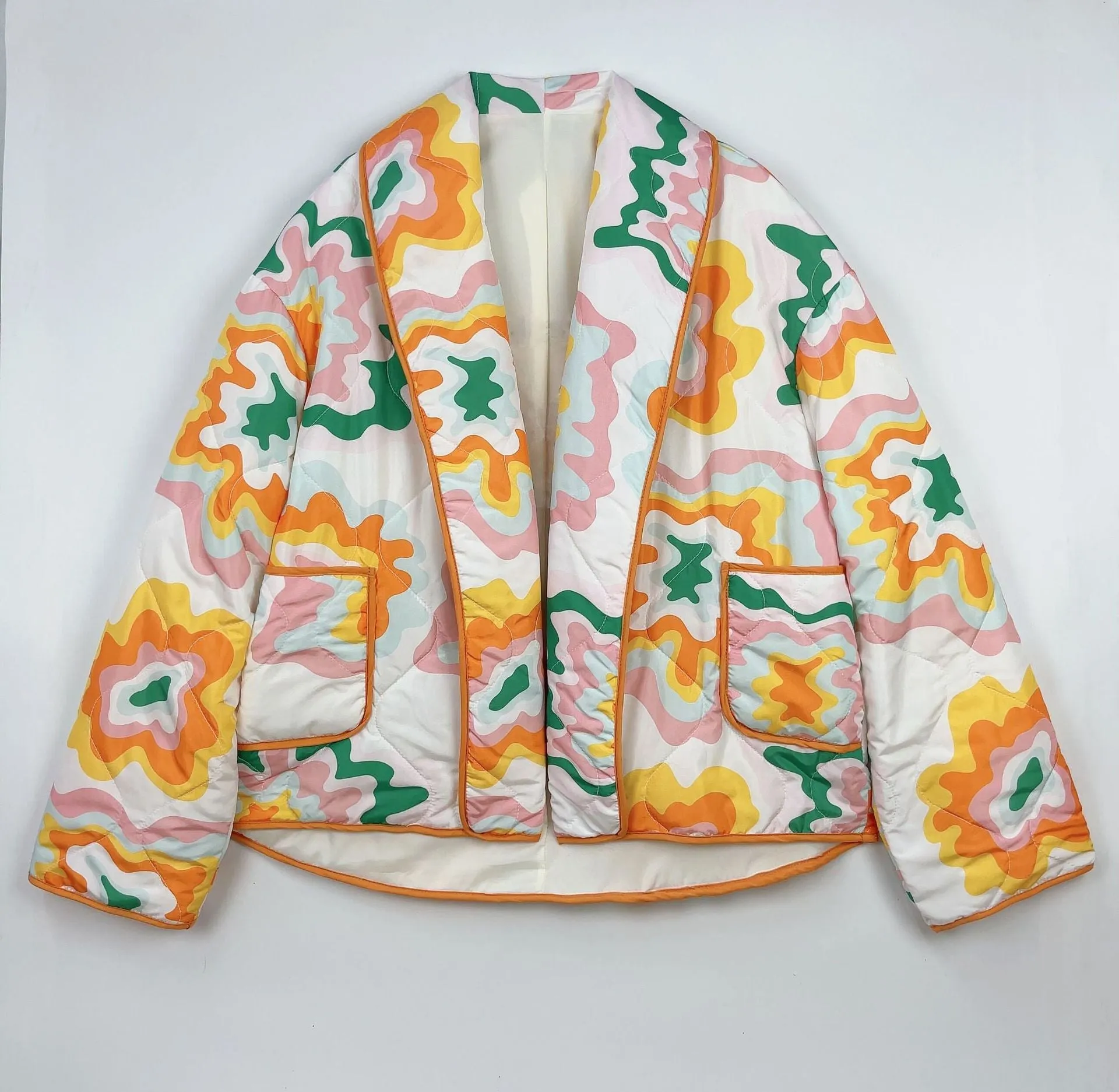 Pre Order:  Classic Print Long Sleeves Jacket