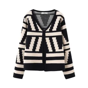 Pre Order:  Ethnic Open Front Knitter Jacket