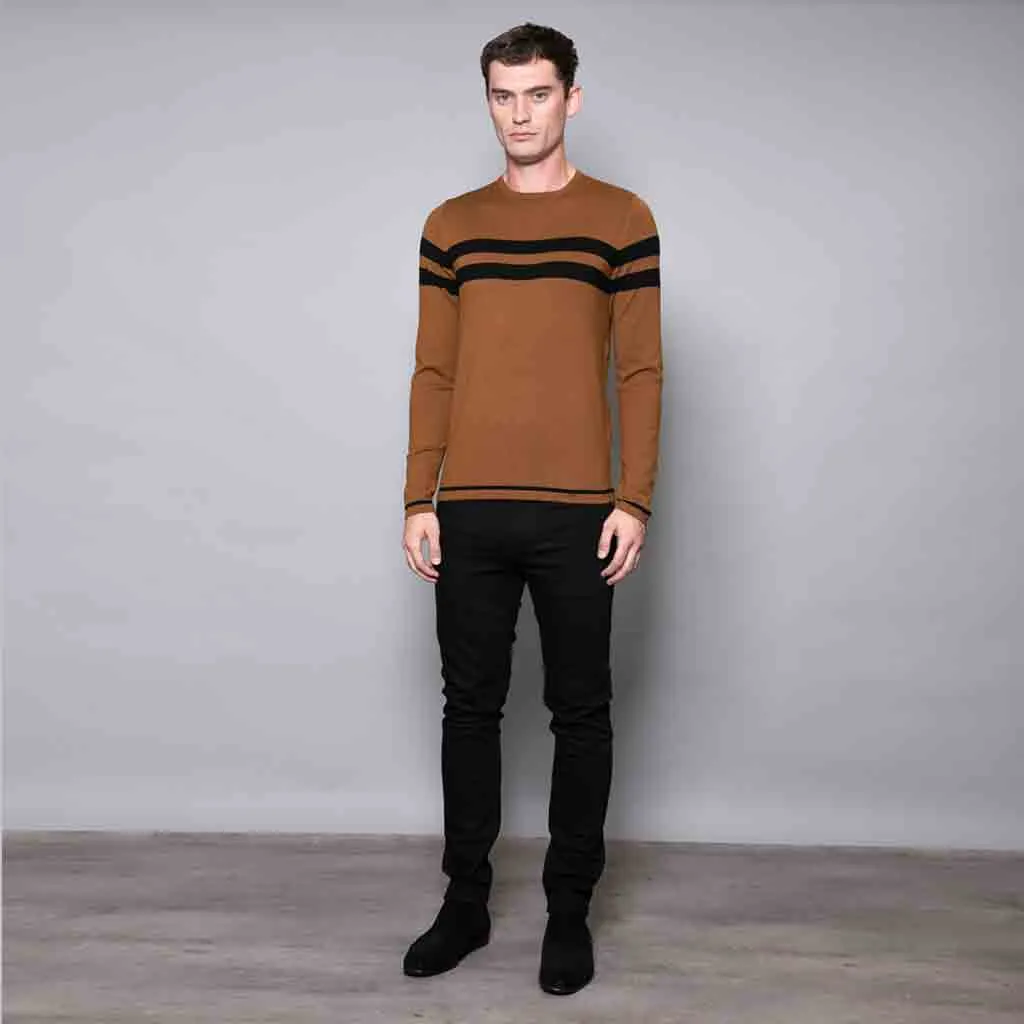 Randolph Crew Neck Jumper With Stripe