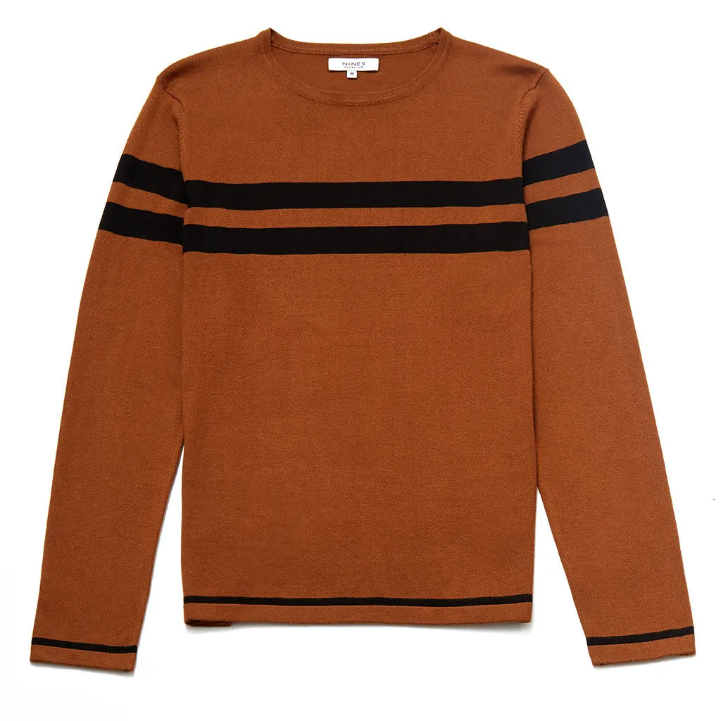 Randolph Crew Neck Jumper With Stripe