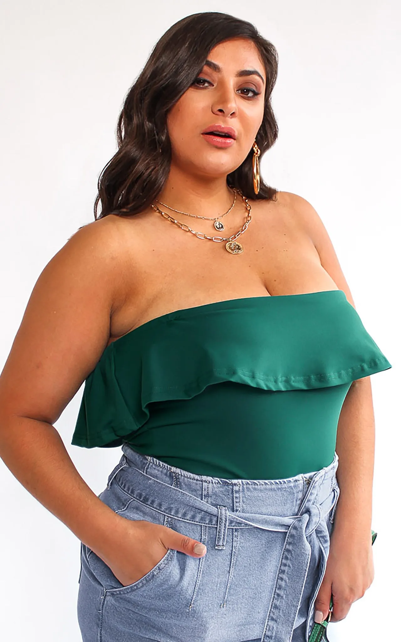 Rhianna Bodysuit - Forest Green