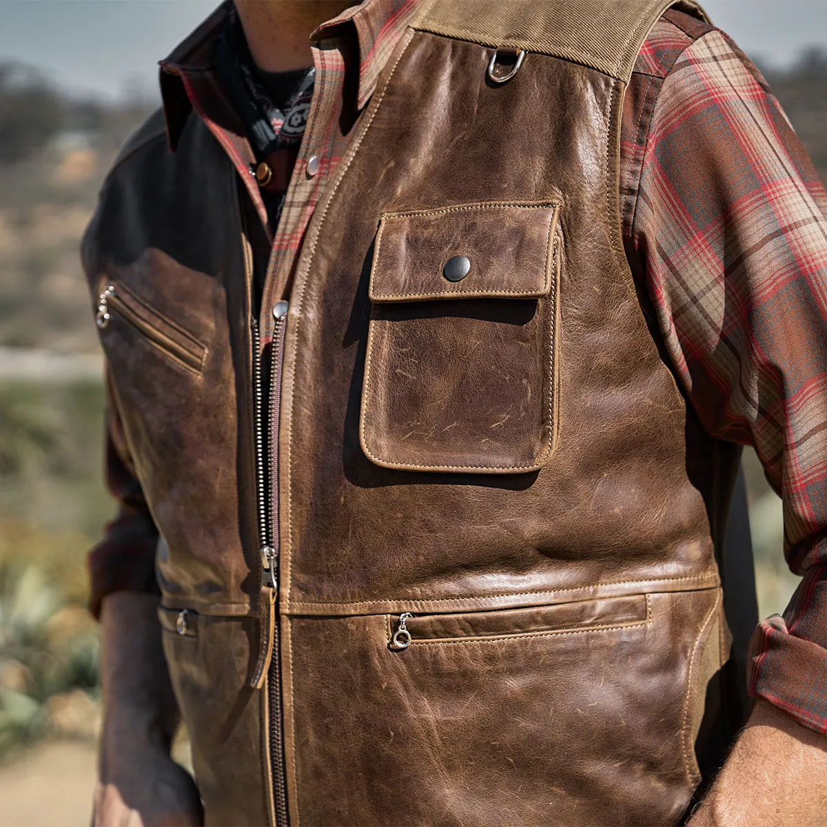 Safari Travel Vest Antique Brown | LE 20 Made