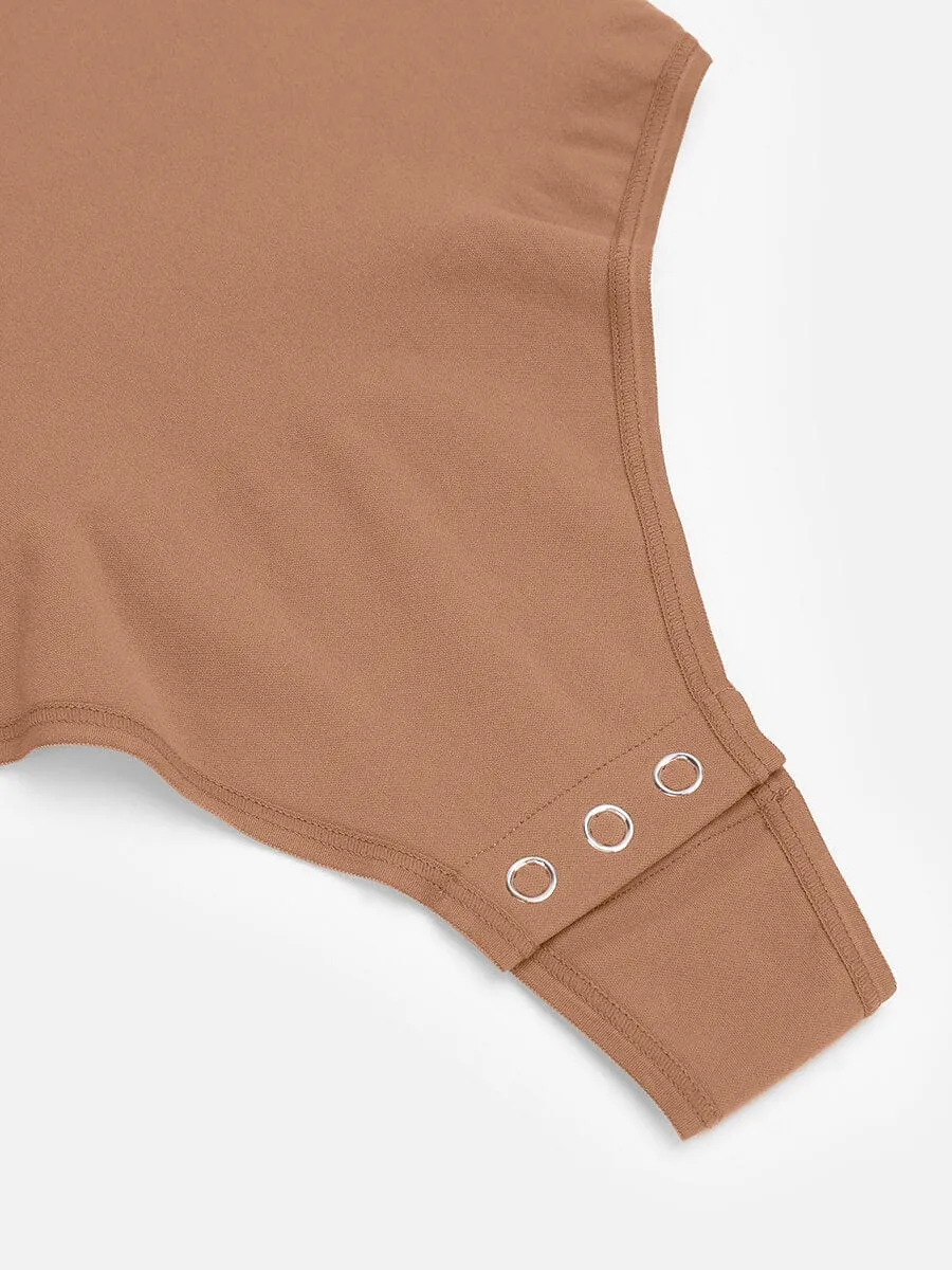 Seamless Sculpting Long Sleeve Tummy Control Thong Bodysuit