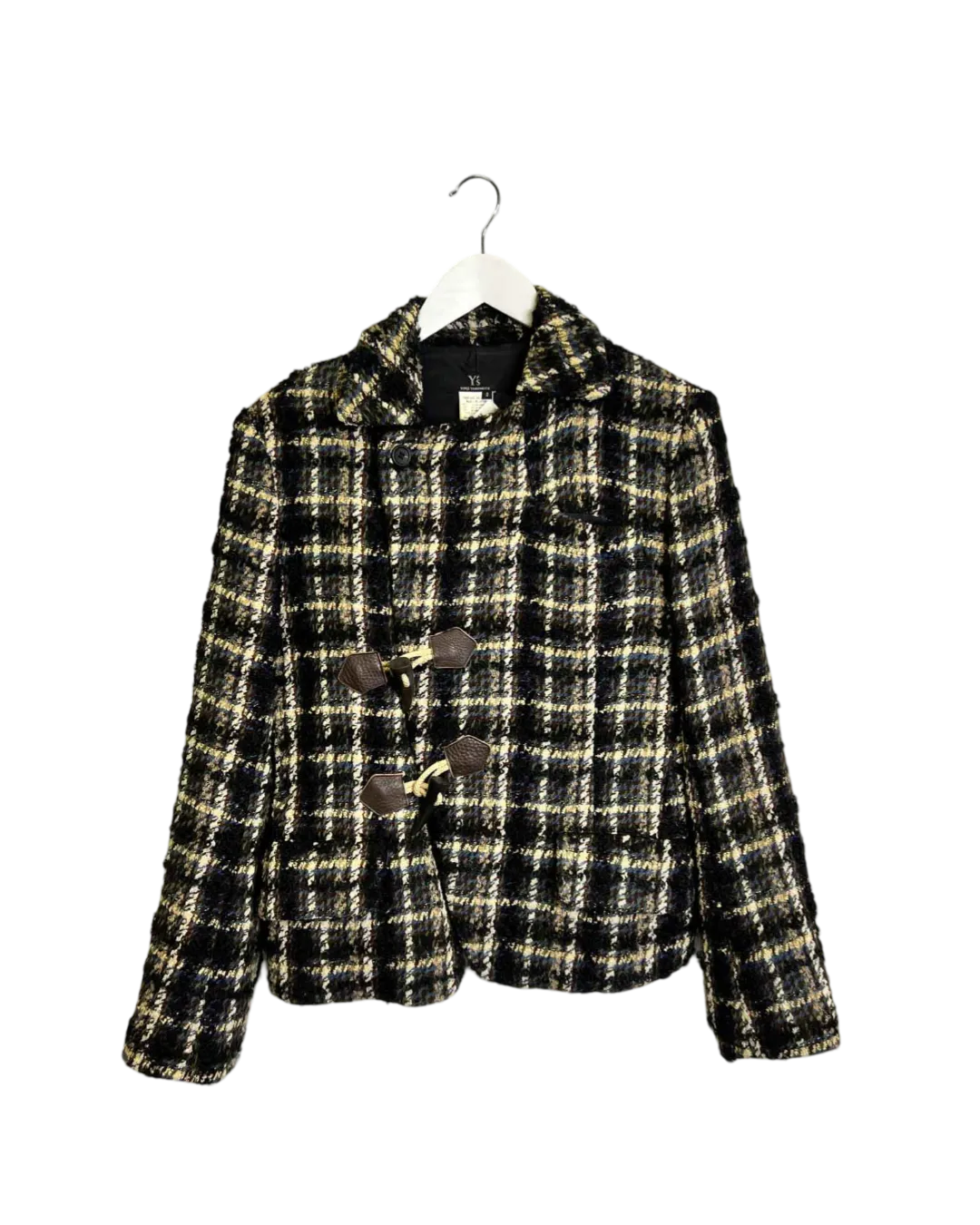 Size S - Y's Yohji Yamamoto Multicoloured Check Jacket