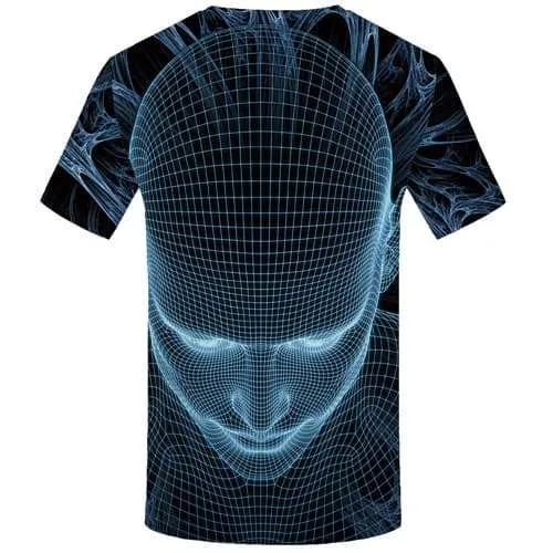 Skull T shirts Men Galaxy Space Tshirt Anime Geometric T-shirts 3d Cobweb Tshirts Casual Spiderman Tshirts Cool Short Sleeve