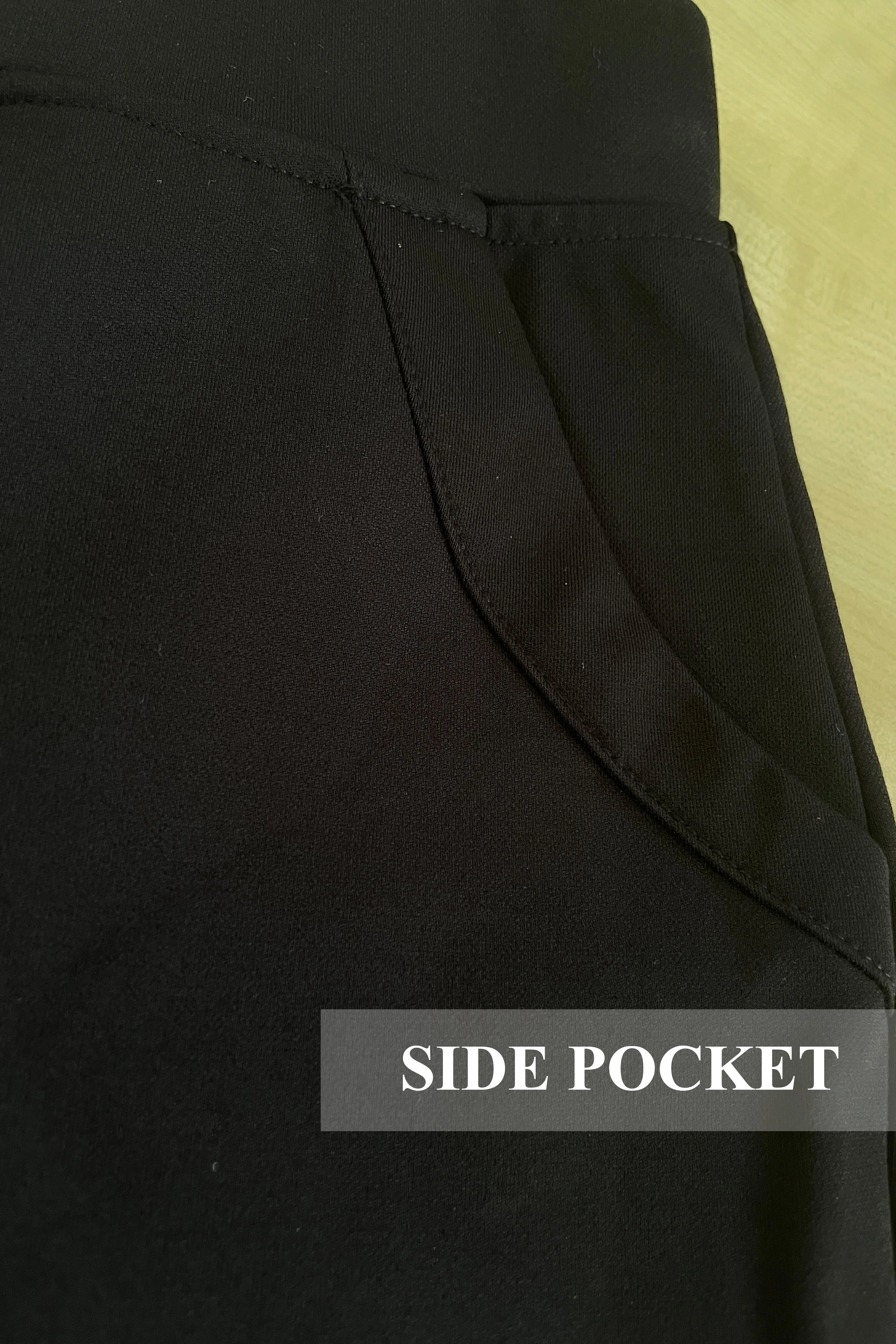 Stretchable Pant without Zipper - Black