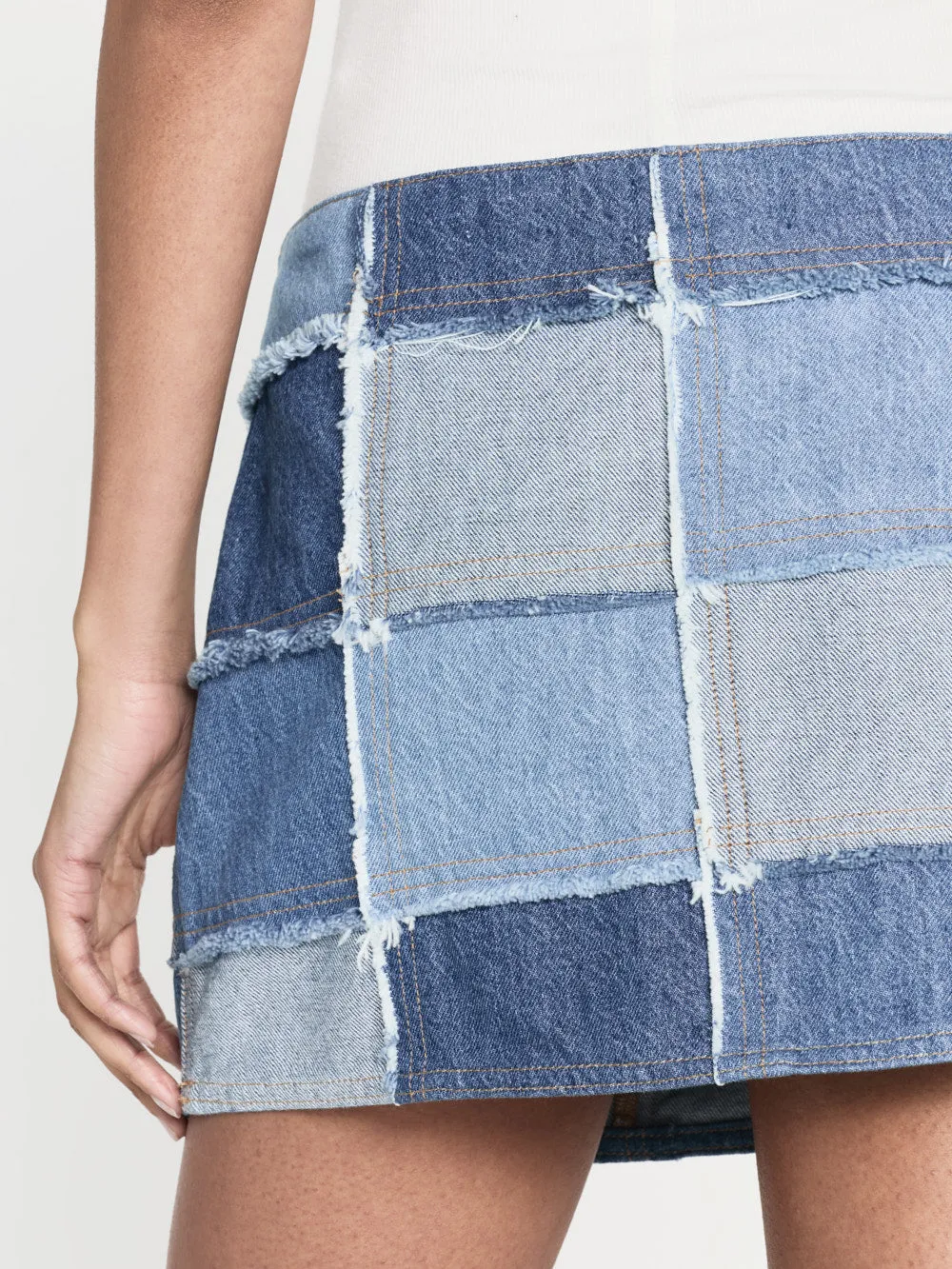 The 70's Patchwork Mini Skirt -- Road Trip