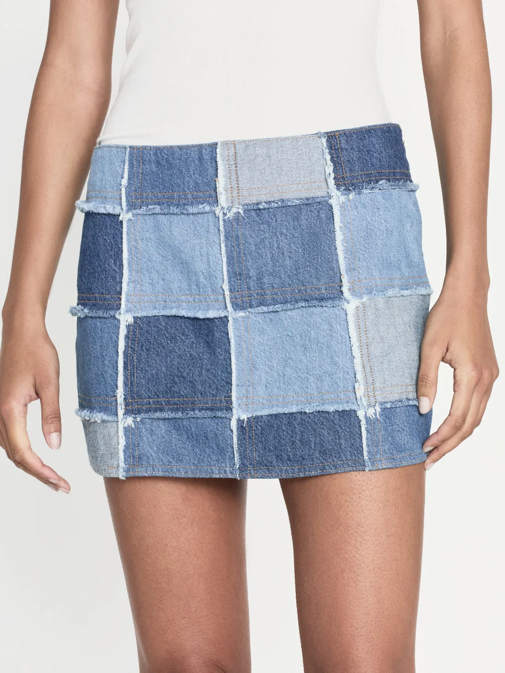 The 70's Patchwork Mini Skirt -- Road Trip