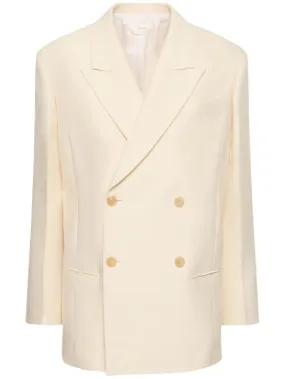 The Row   Cosima wool &amp; silk twill jacket 