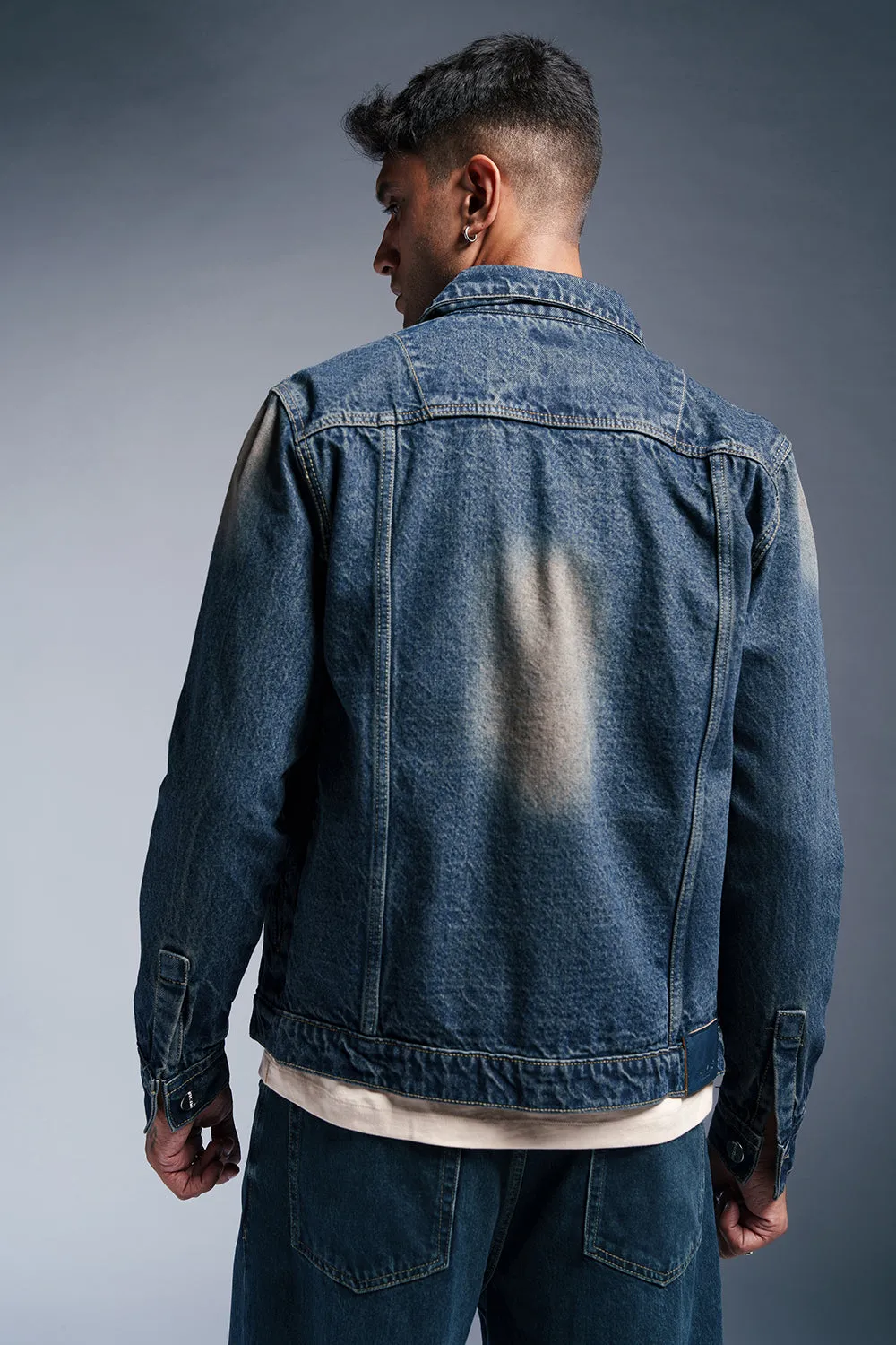 Tidal Depth Men's Denim Trucker Jacket