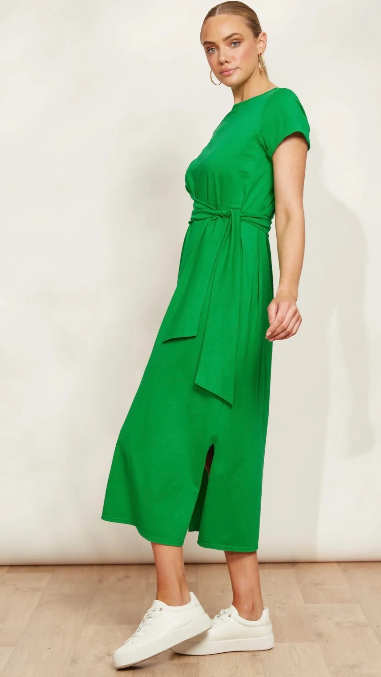 Verano Tie Dress Emerald