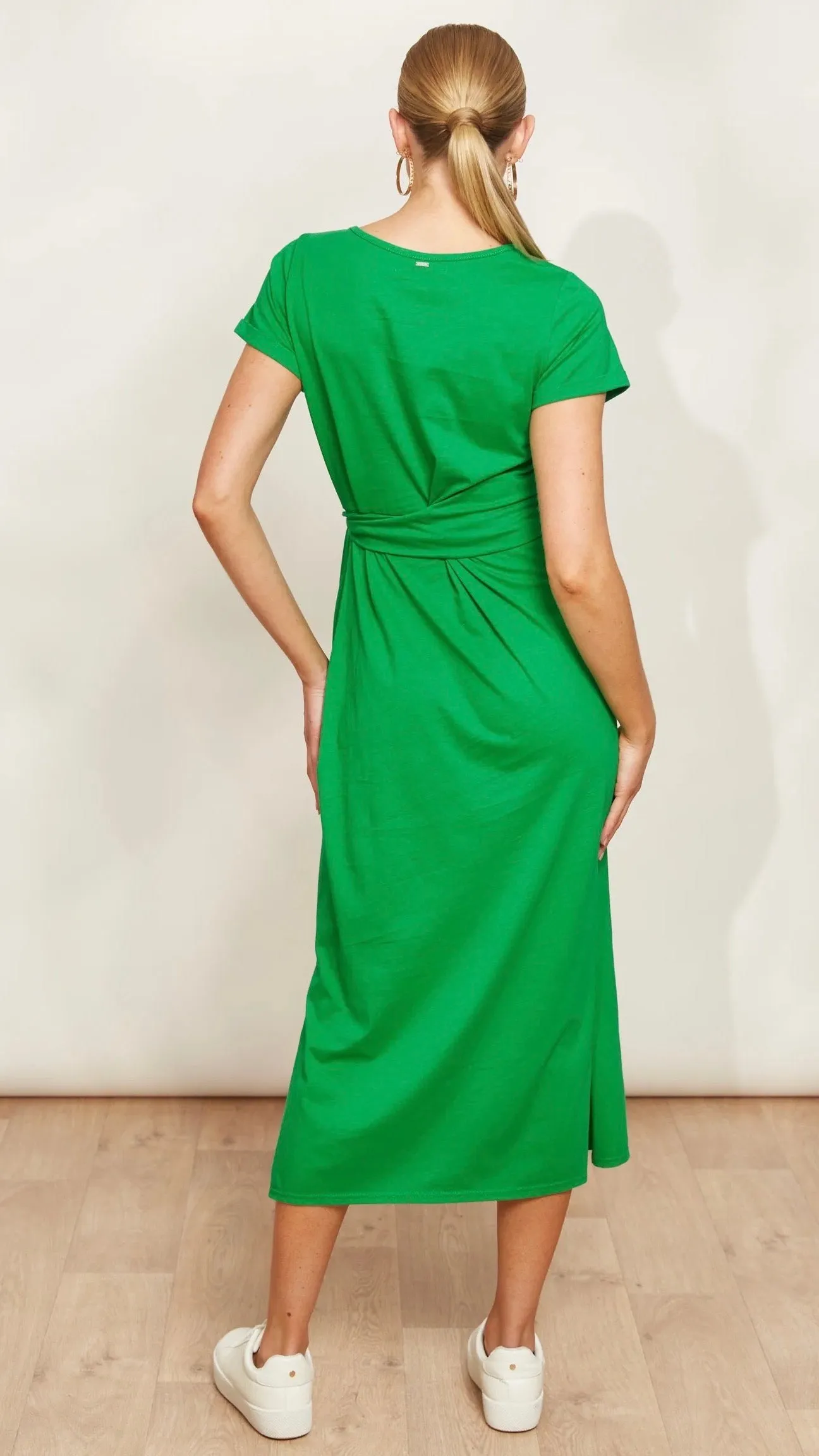 Verano Tie Dress Emerald