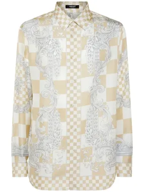 Versace   Medusa printed silk shirt 