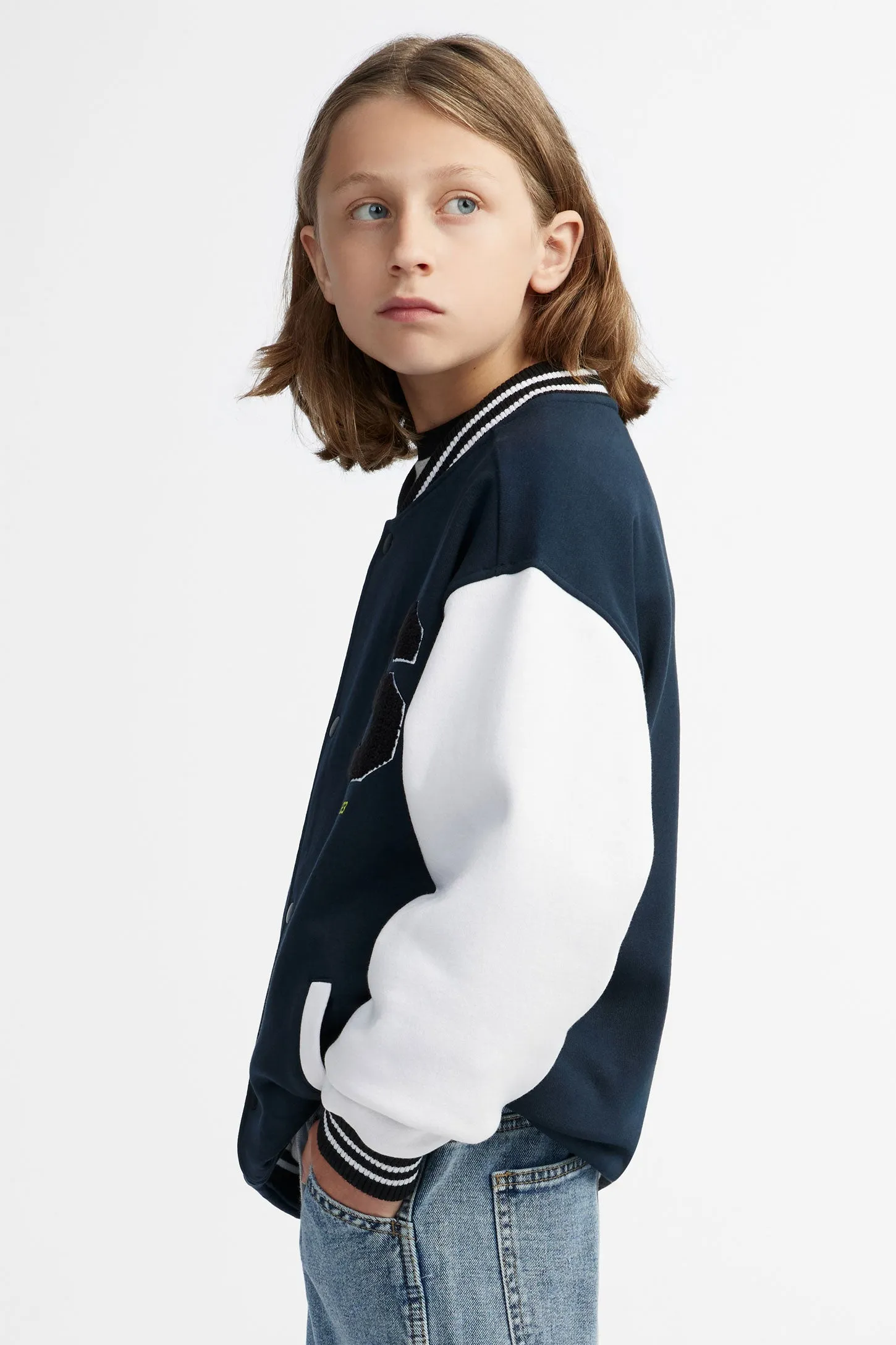 Veste bomber varsity coton ouaté - Ado garçon