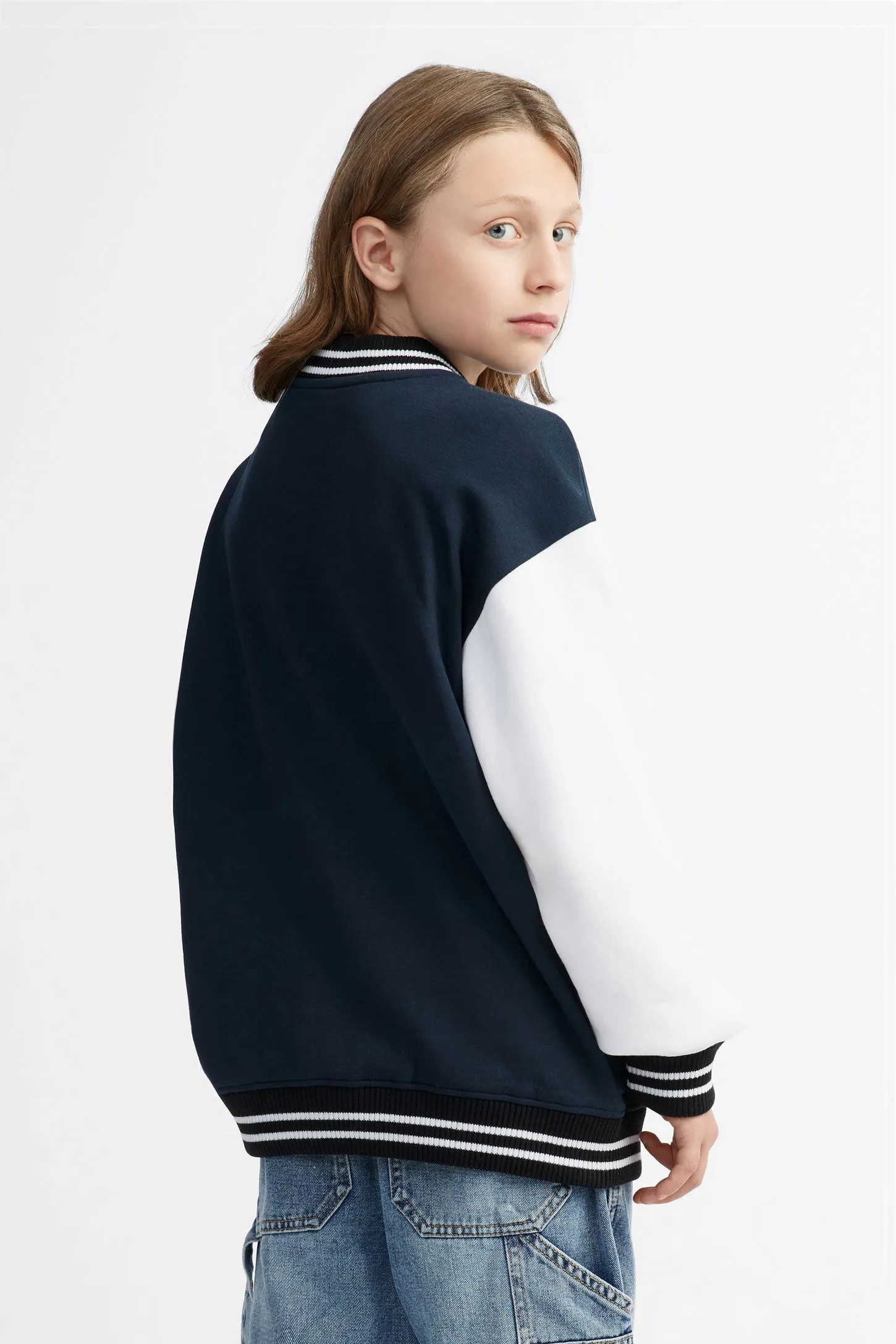 Veste bomber varsity coton ouaté - Ado garçon