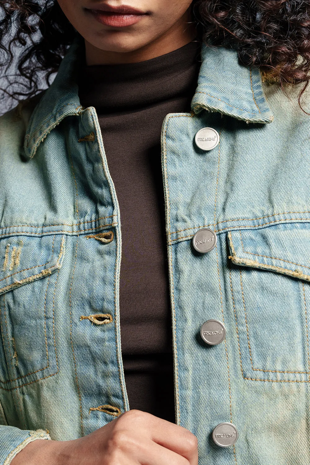 Vintage Fusion Denim Trucker Jacket