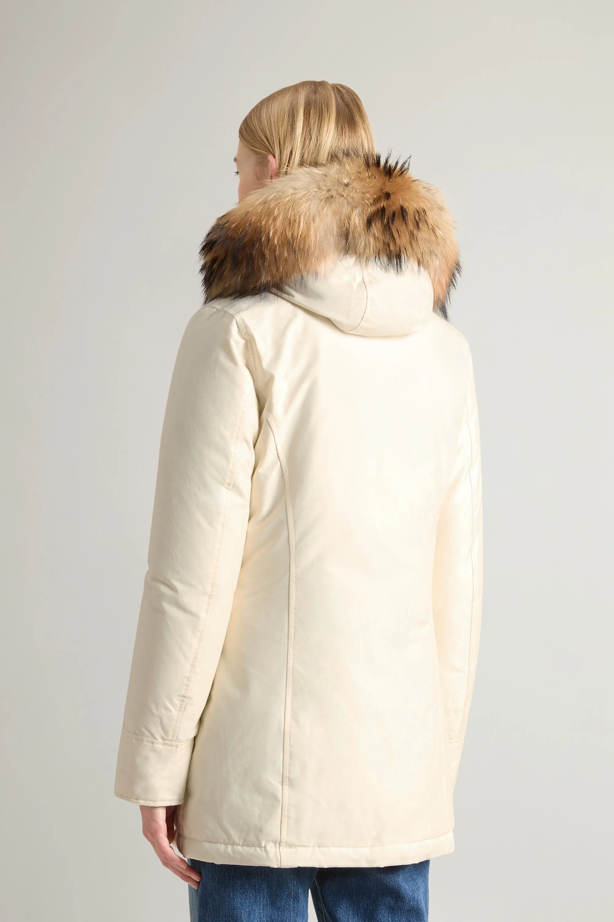 Woolrich Arctic Parka In Ramar Cloth Latte